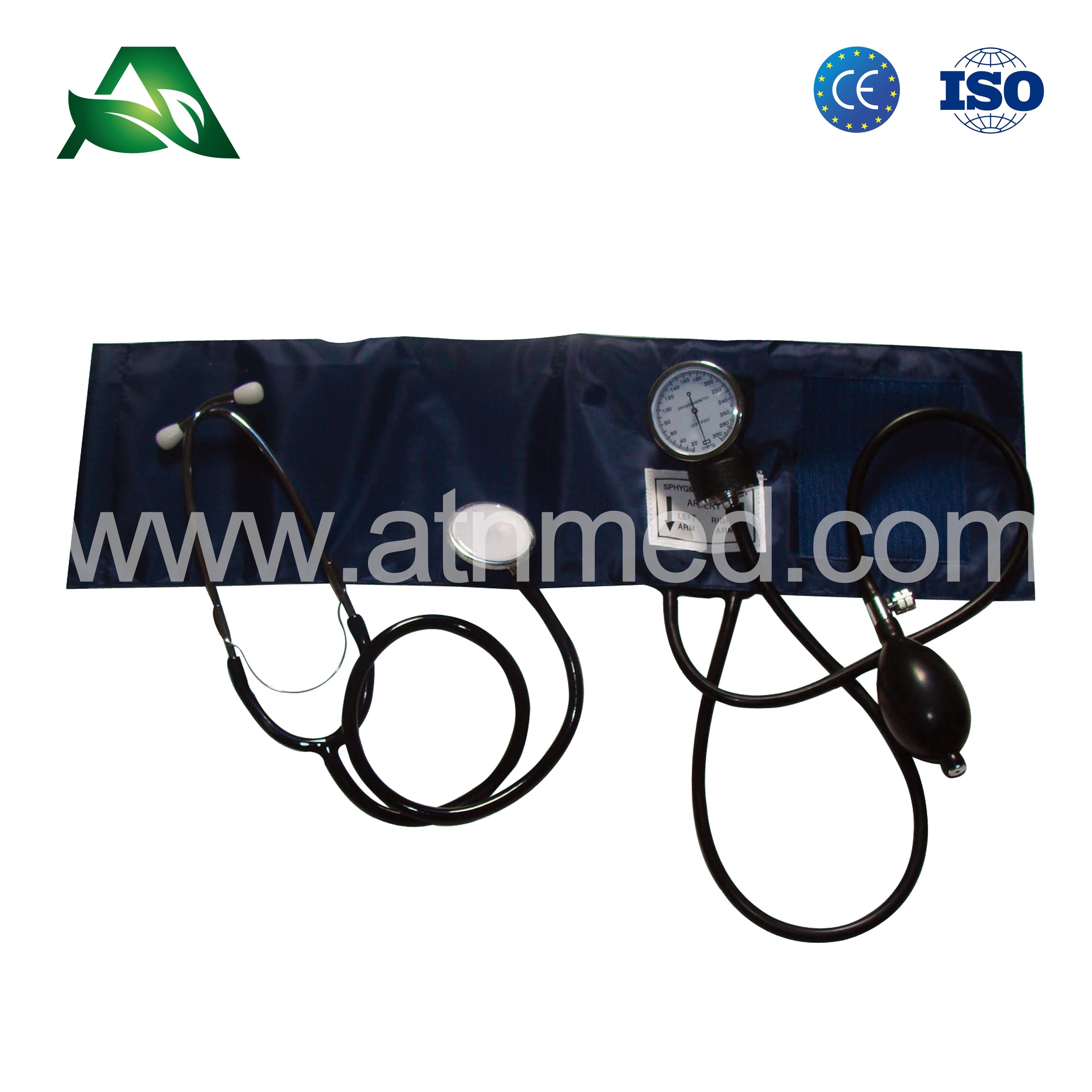 AT- AS017   Aneroid Sphygmomanometer with   Stethoscope